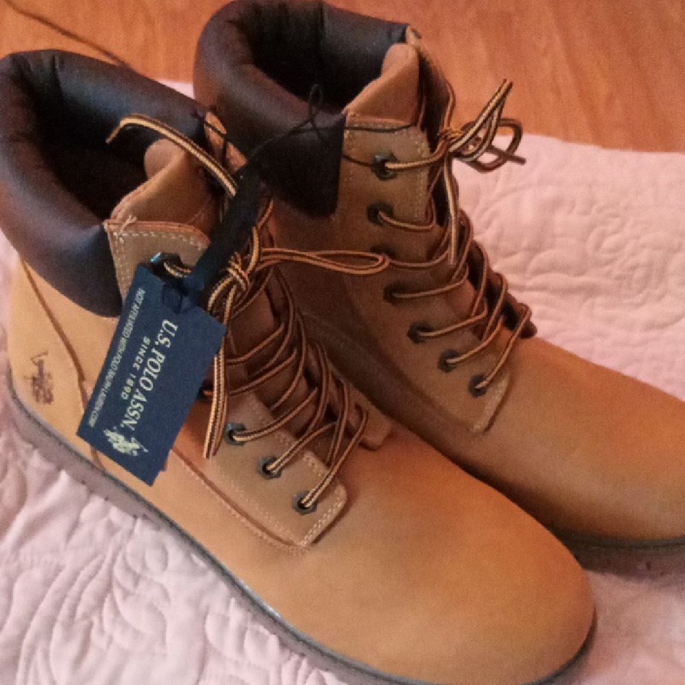 U.S. Polo Assn. Men's Brown Lace-Up Boots
